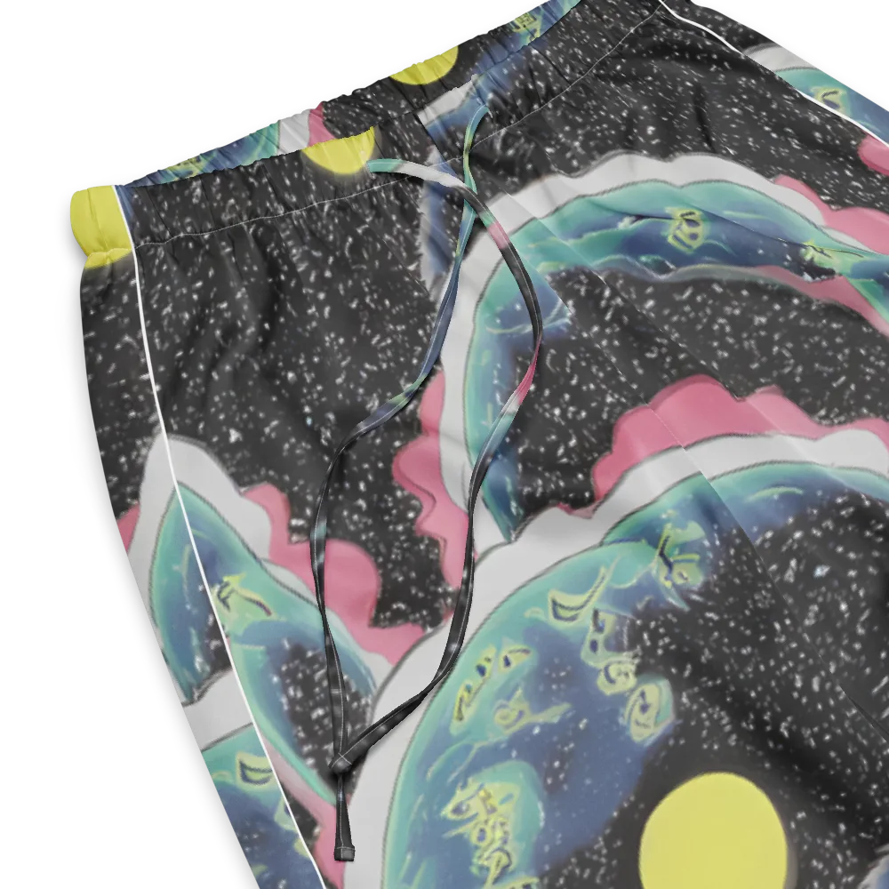Lunar Waves on Women's Pajama Pants — Product details