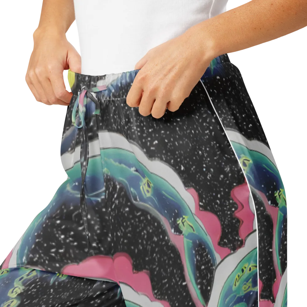 Lunar Waves on Women's Pajama Pants — Product details
