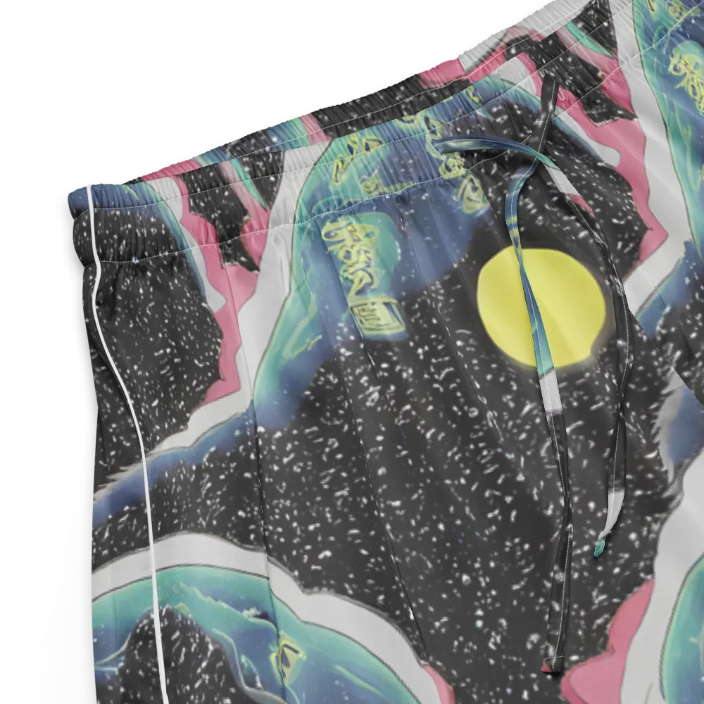 Lunar Waves on Women's Pajama Shorts — Product details