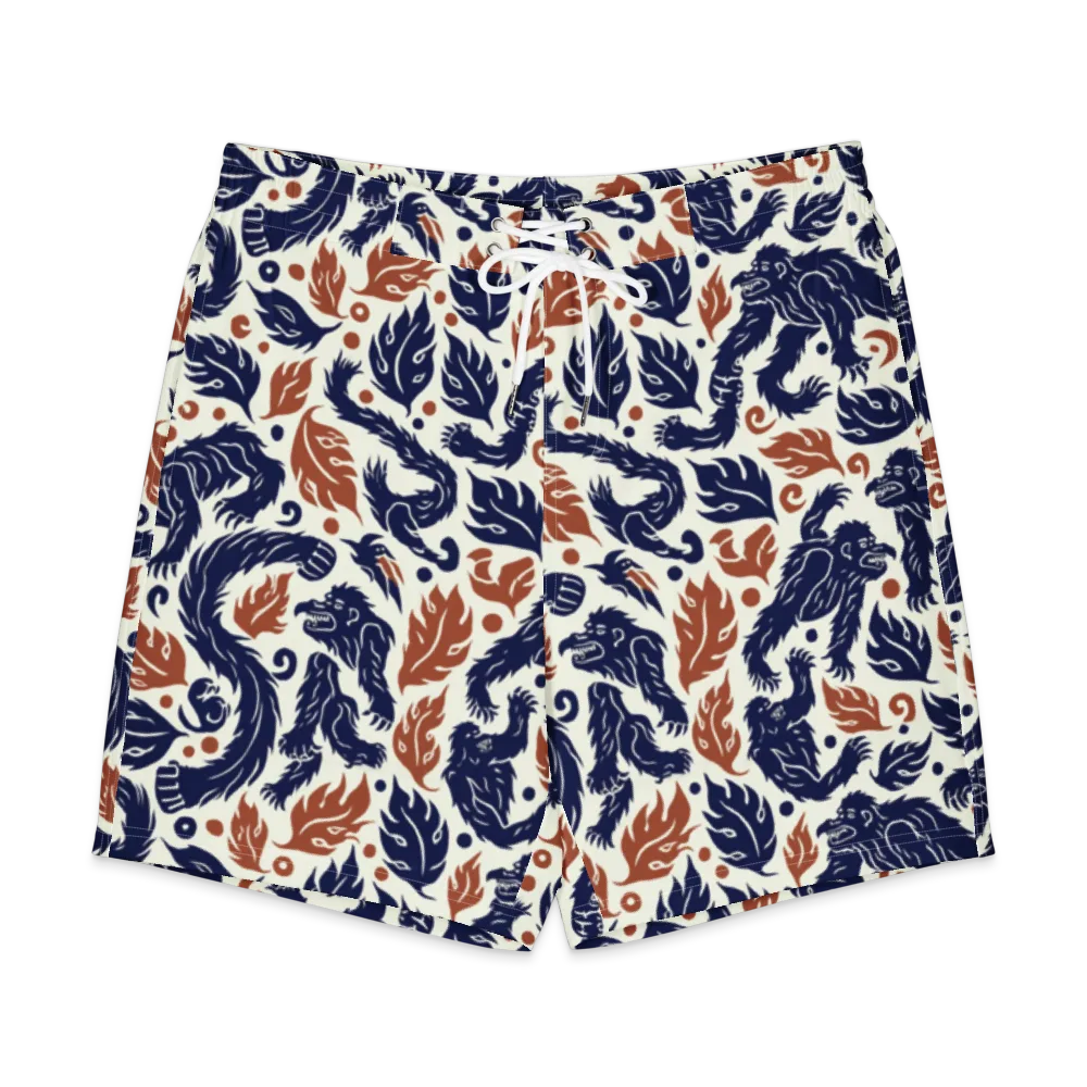 Ember Beasts on Men's Board Shorts — Front
