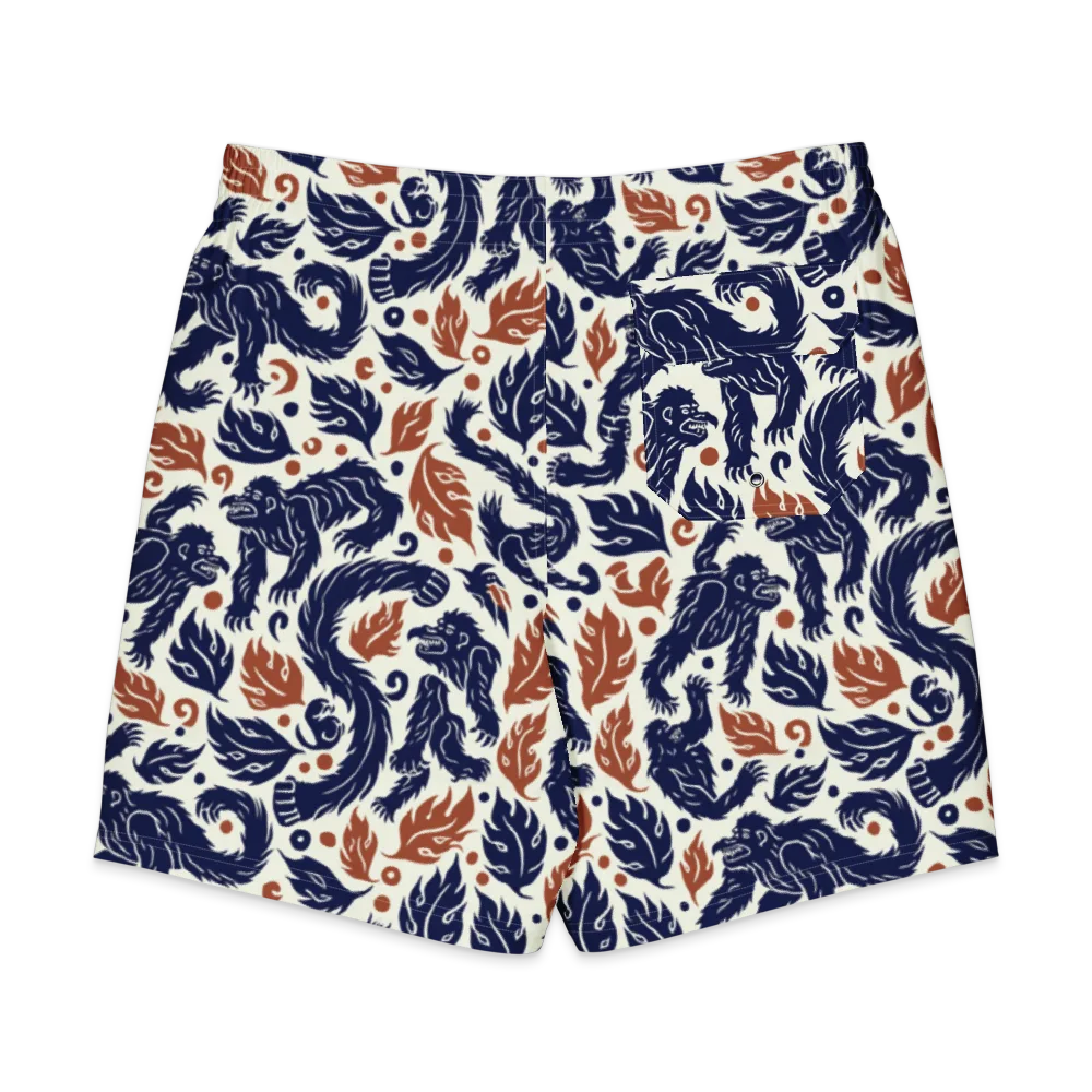 Ember Beasts on Men's Board Shorts — Back