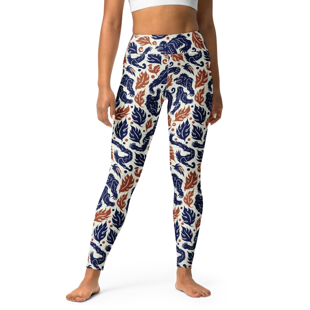 Ember Beasts on Yoga Leggings — Front