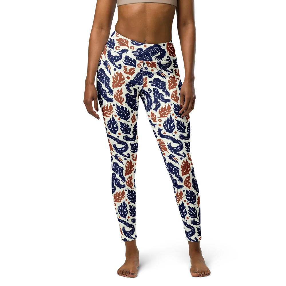 Ember Beasts on Yoga Leggings — Front