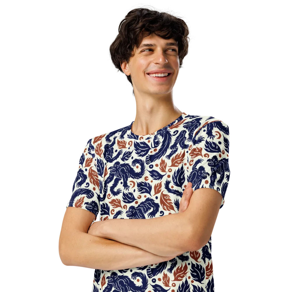 Ember Beasts on Men's Crew Neck T-Shirt — Left Front