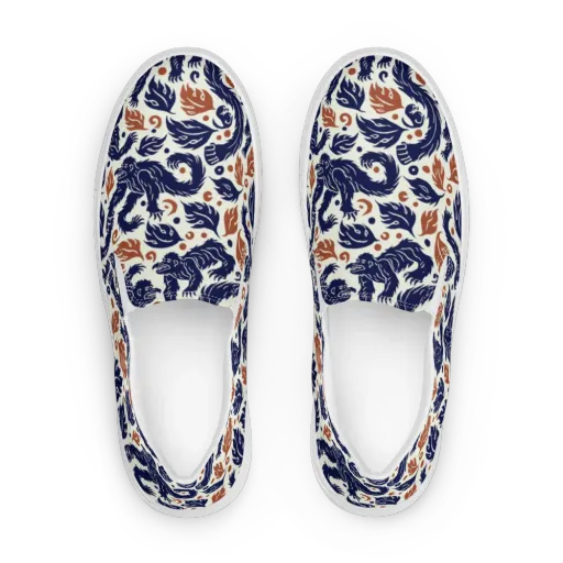 Ember Beasts on a Women's Slip-On Canvas Shoes