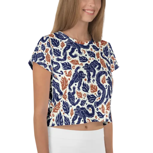 Ember Beasts on a Crop Tee