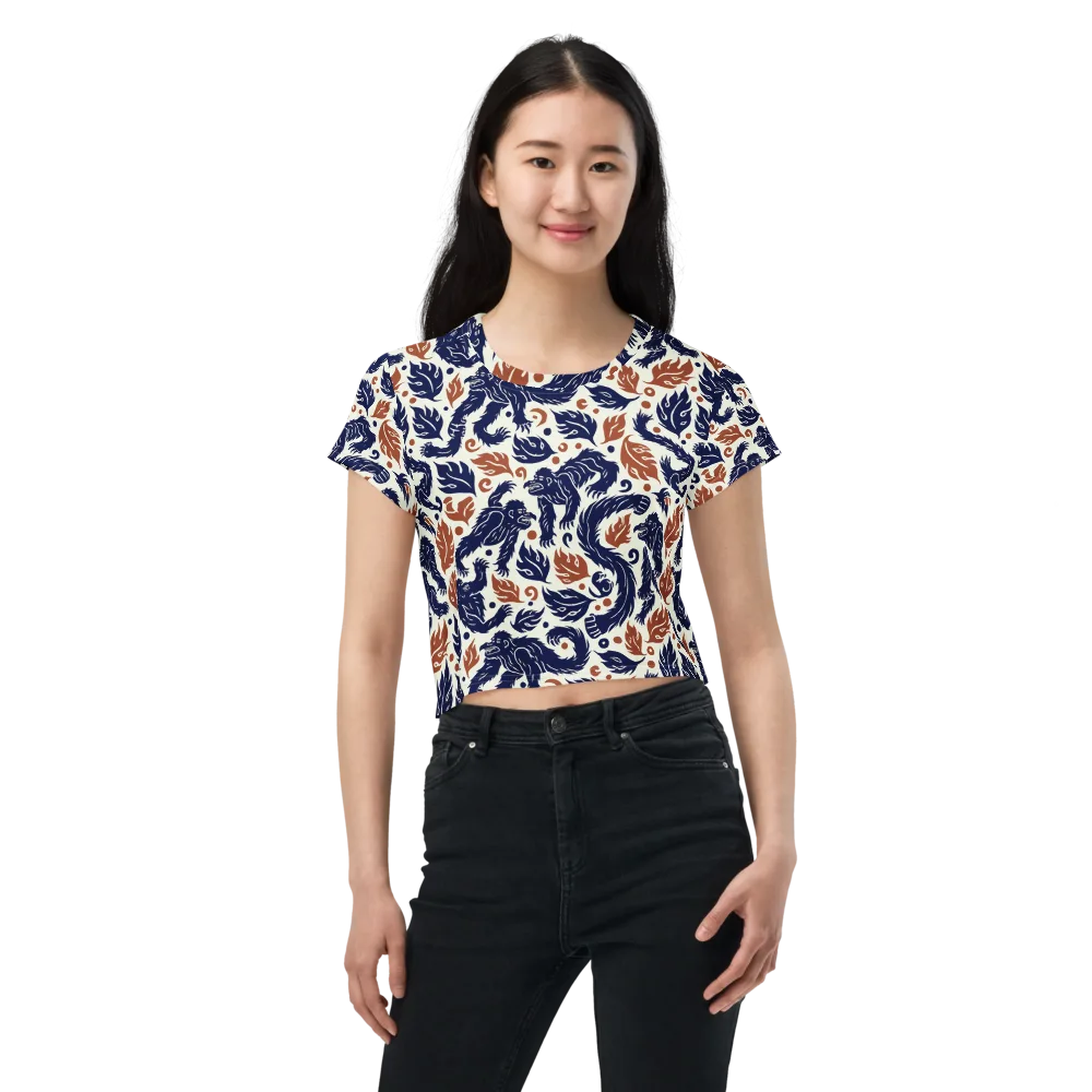 Ember Beasts on Crop Tee — Front