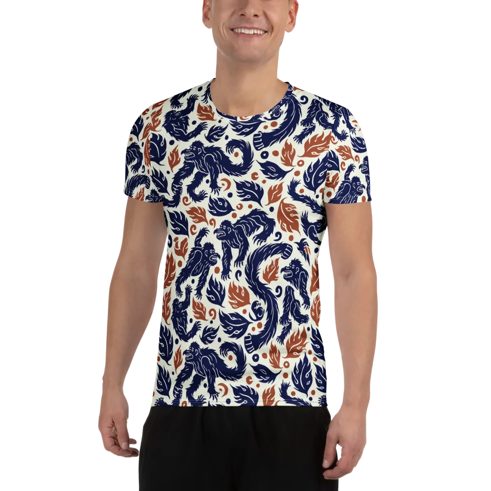 Ember Beasts on Men's Athletic T-Shirt — Front