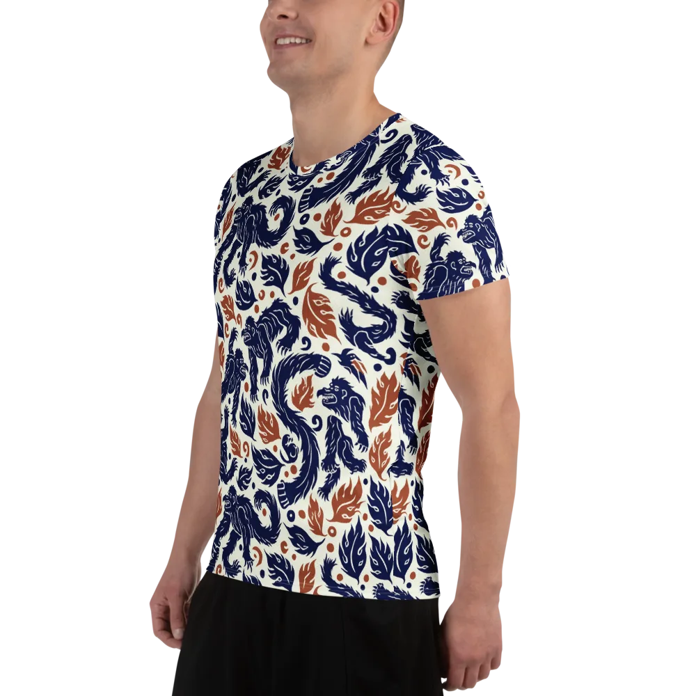 Ember Beasts on Men's Athletic T-Shirt — Left