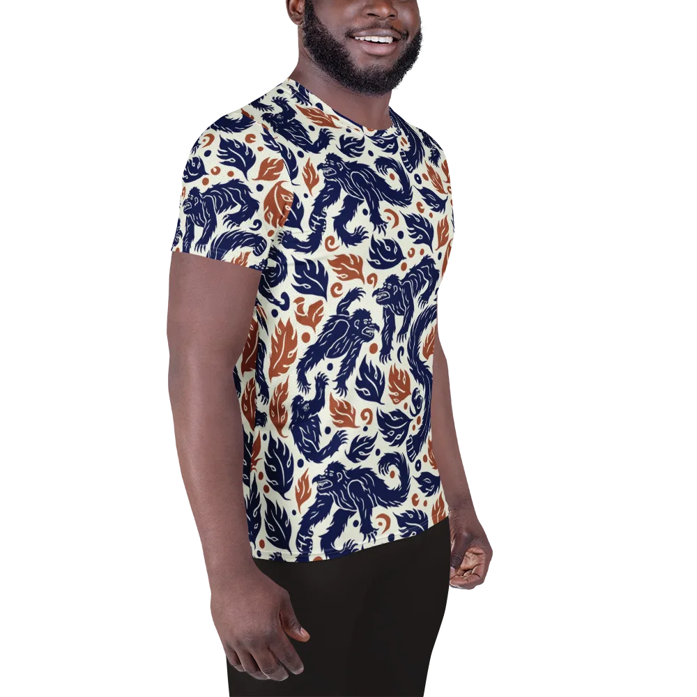Ember Beasts on Men's Athletic T-Shirt — Right