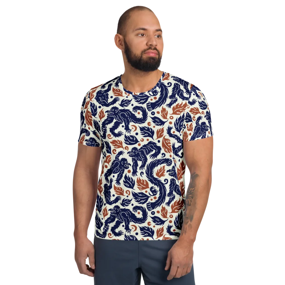 Ember Beasts on Men's Athletic T-Shirt — Front