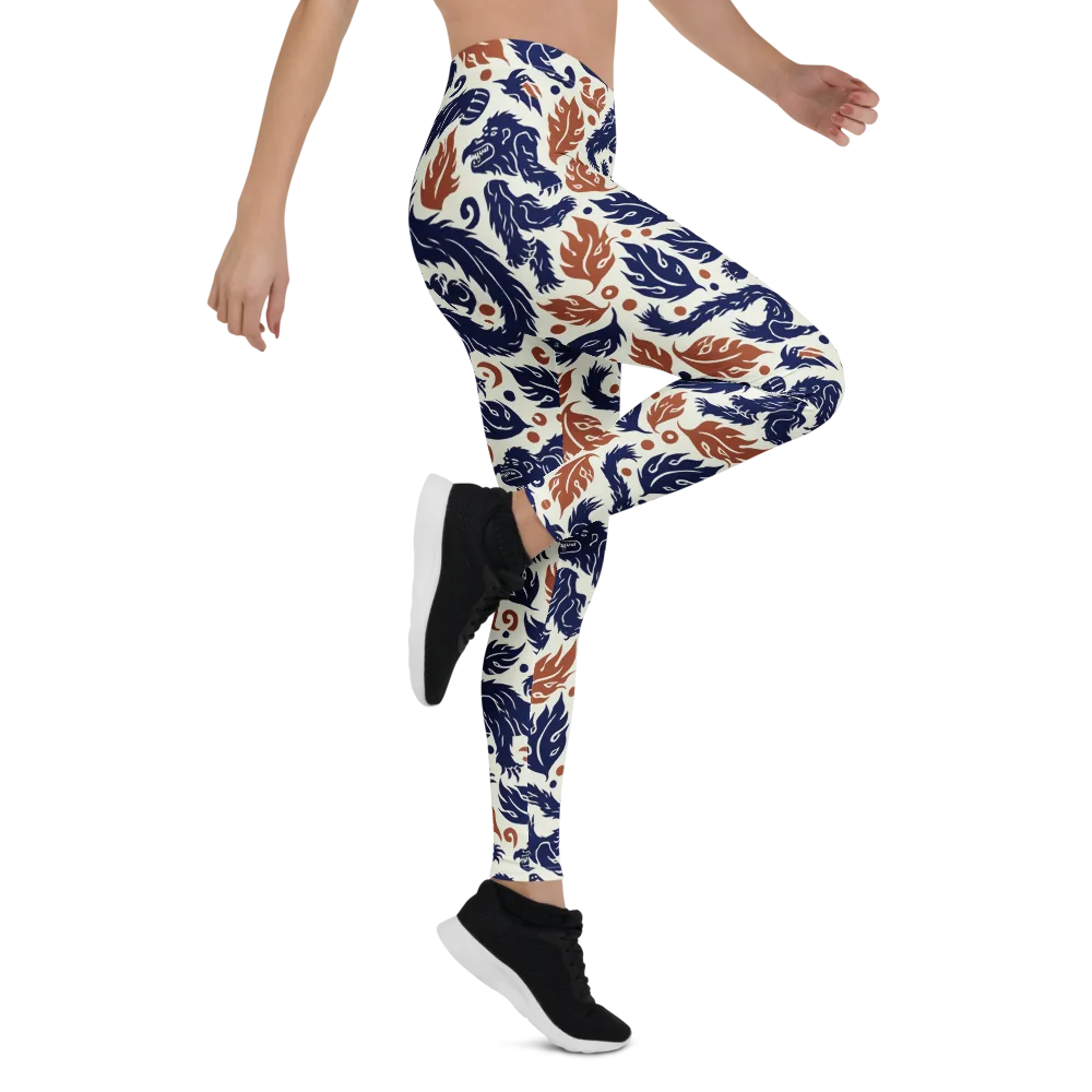 Ember Beasts on Leggings — Right