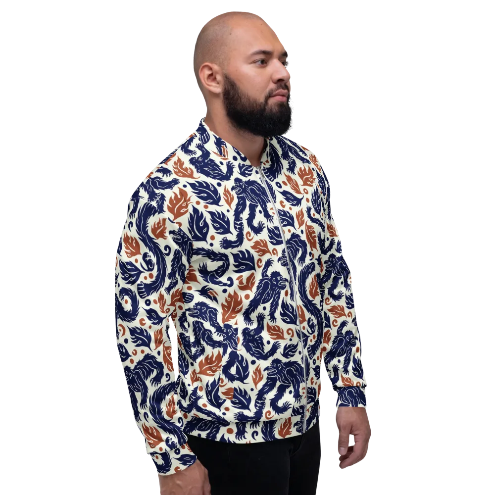 Ember Beasts on Bomber Jacket — Right