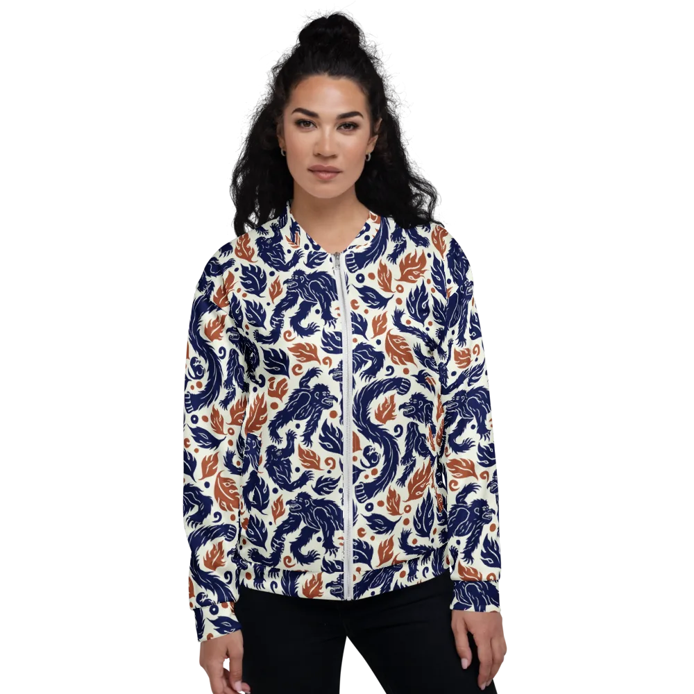 Ember Beasts on Bomber Jacket — Front