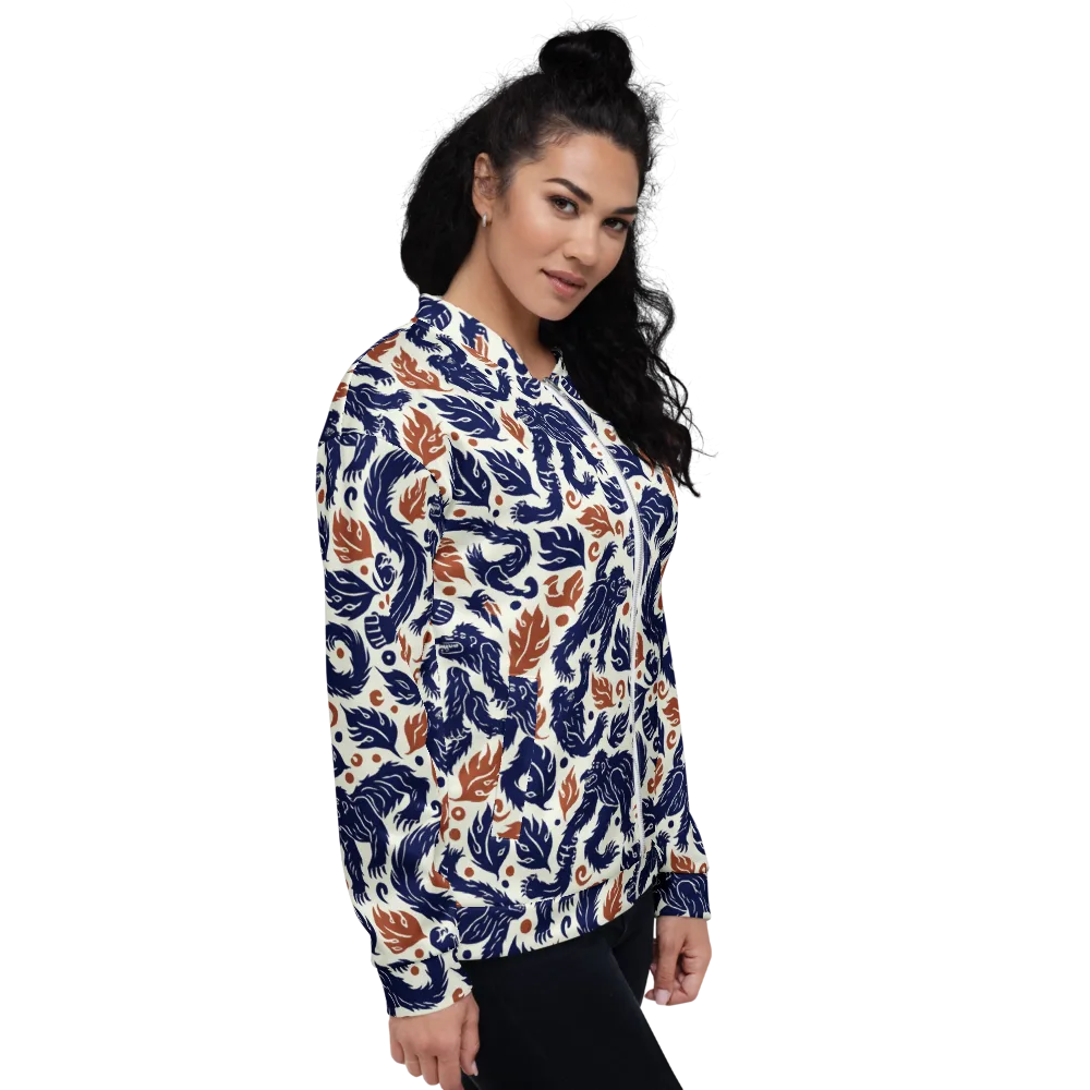 Ember Beasts on Bomber Jacket — Right