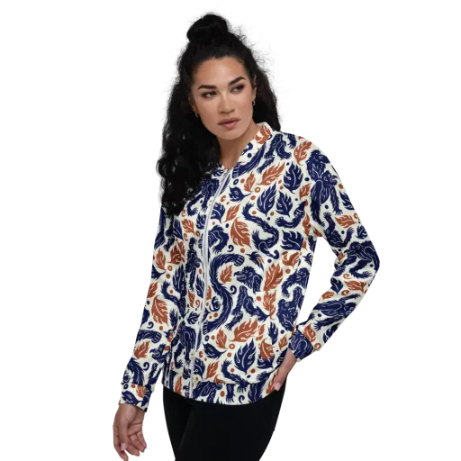 Ember Beasts on a Bomber Jacket