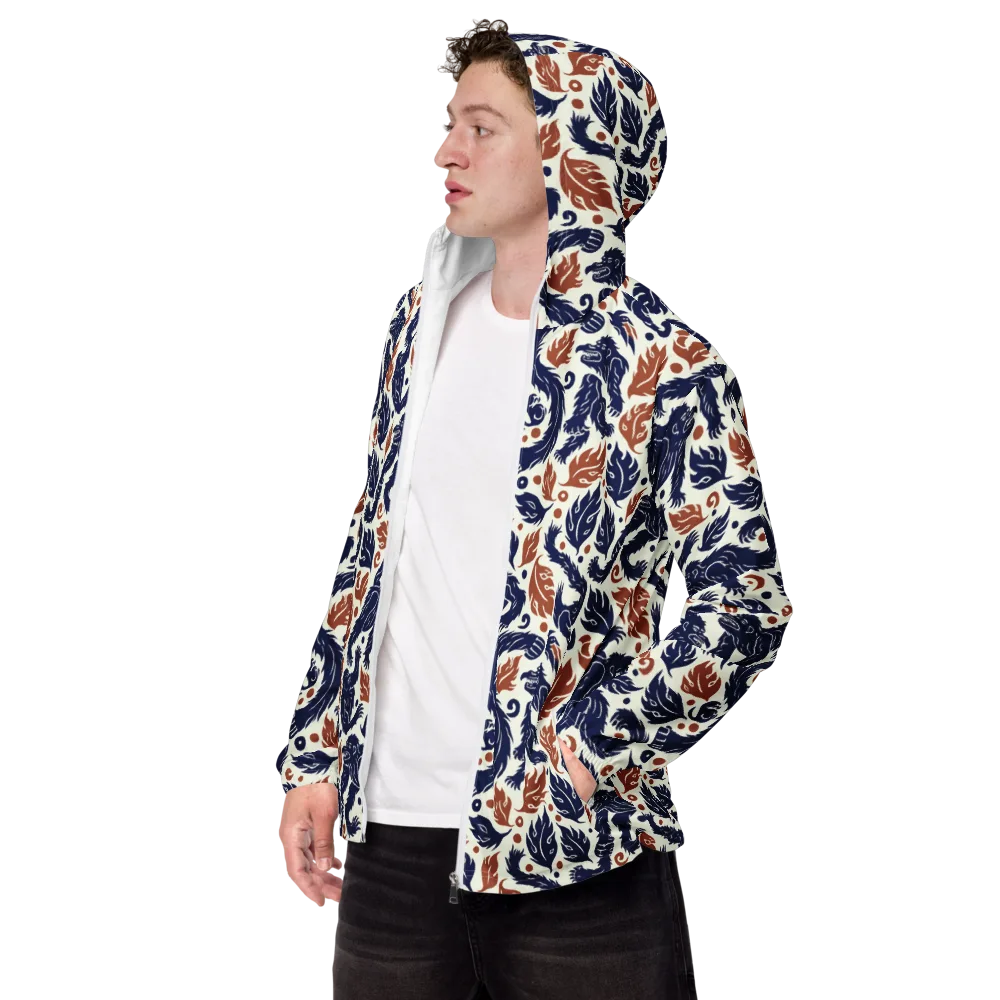 Ember Beasts on Men's Windbreaker — Left Front