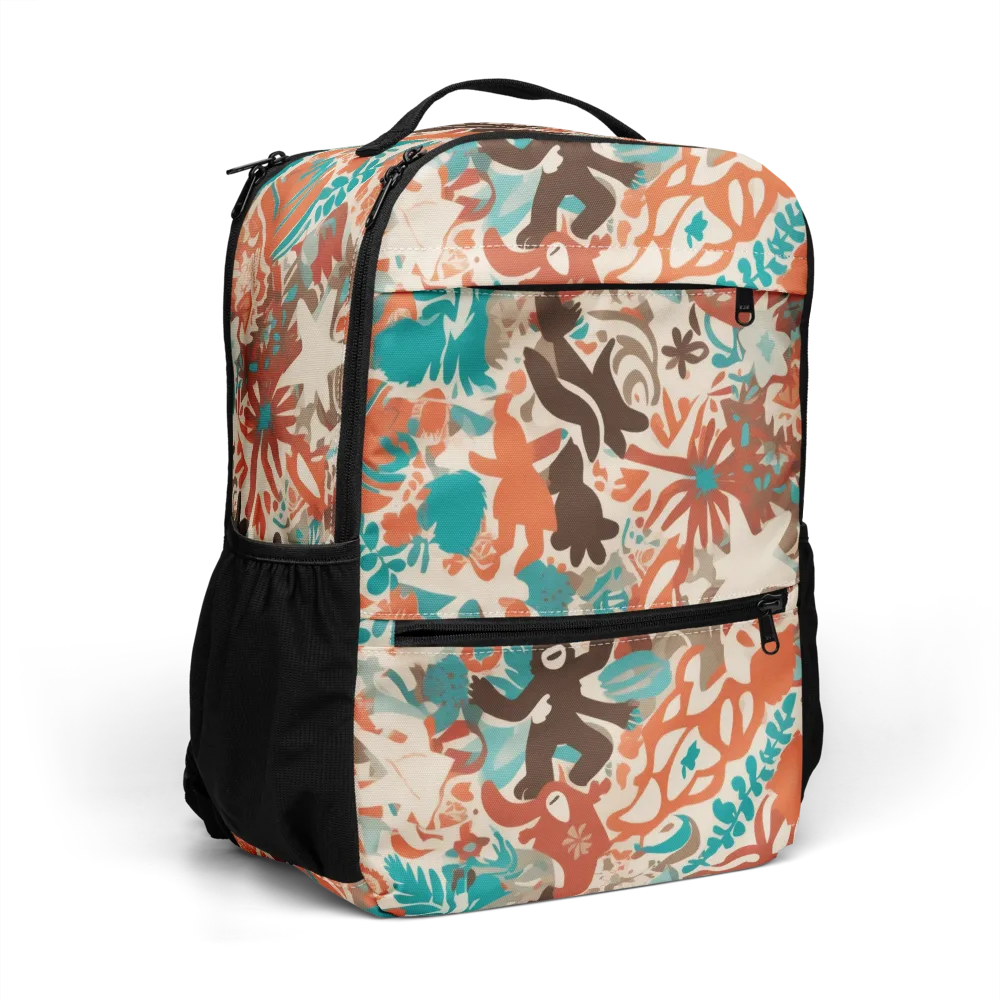 Tropical Cutout on Utility Backpack — Right Front