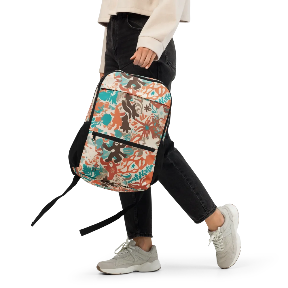 Tropical Cutout on Utility Backpack — Front