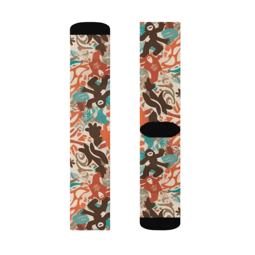 Tropical Cutout on a Socks