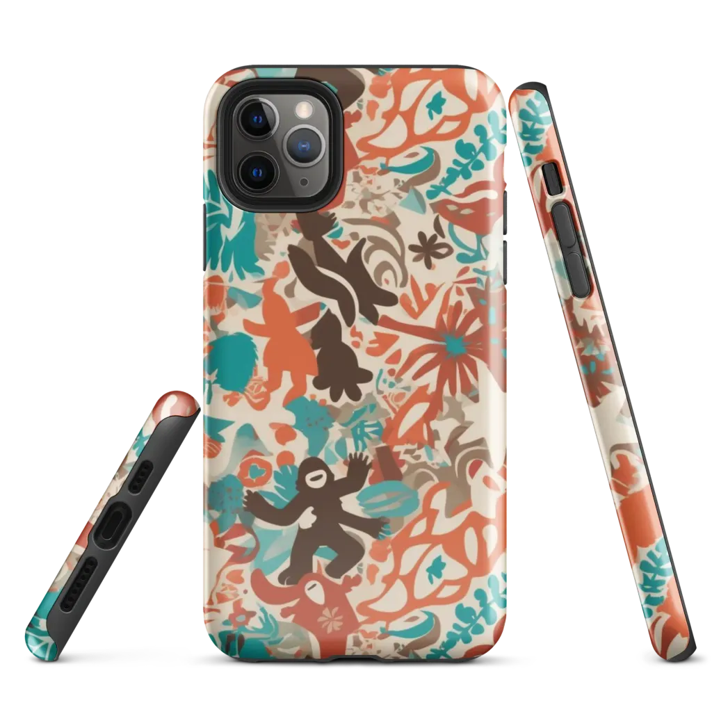 Tropical Cutout on Tough Case for iPhone® — Front