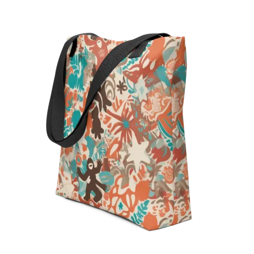 Tropical Cutout on a Tote Bag