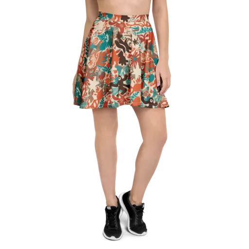Tropical Cutout on a Skater Skirt