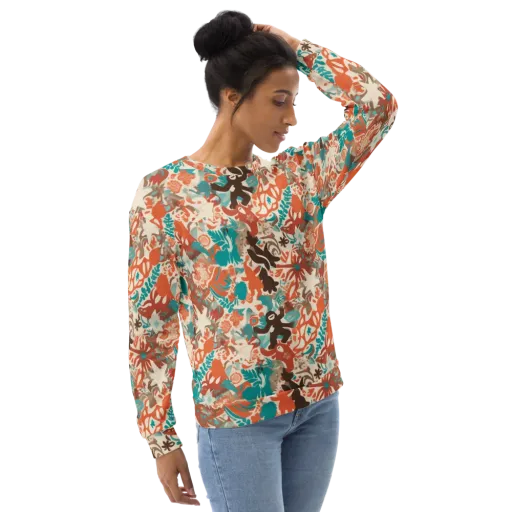 Tropical Cutout on a Sweatshirt