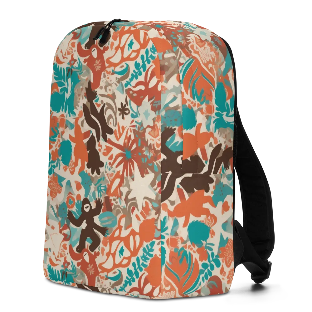Tropical Cutout on Minimalist Backpack — Left