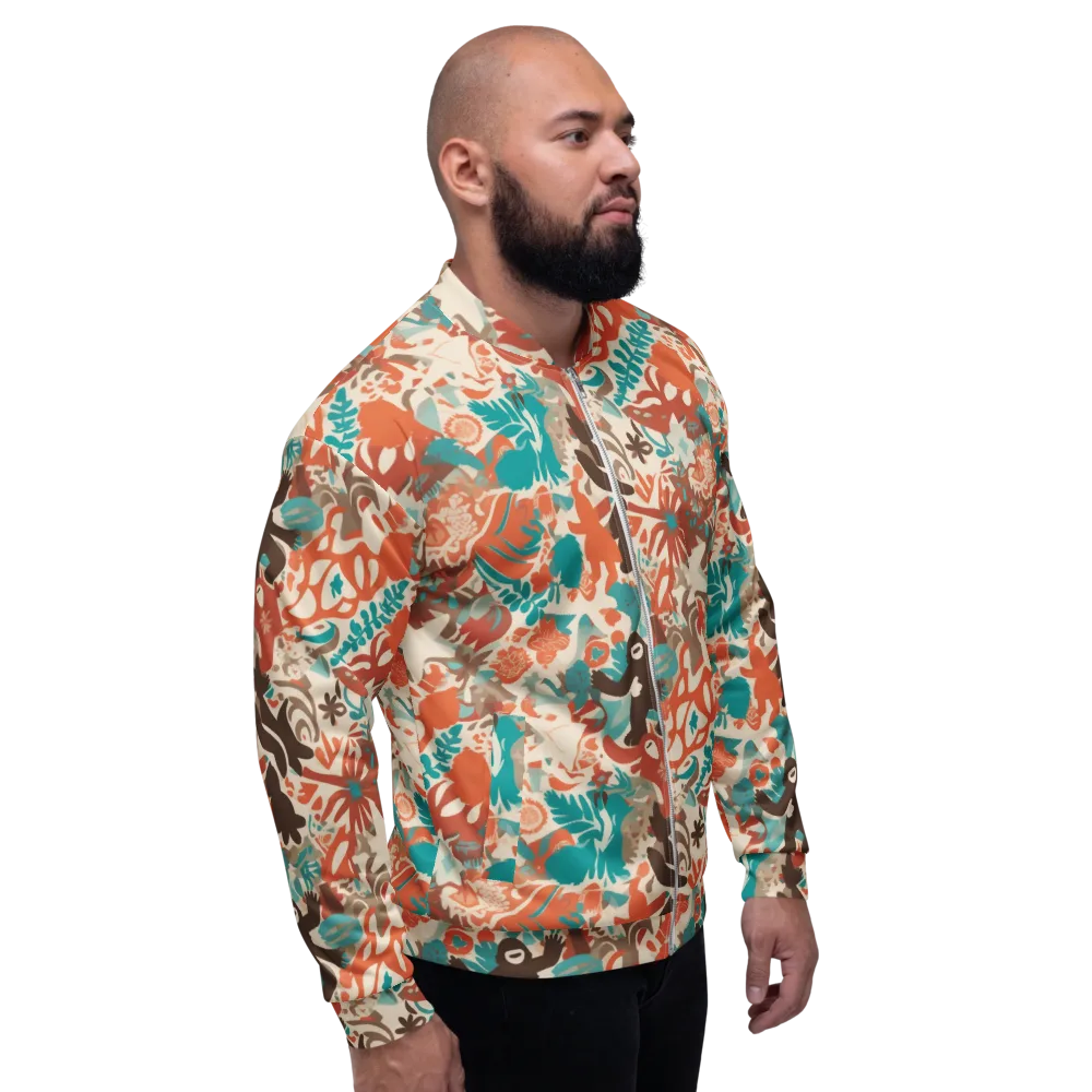 Tropical Cutout on Bomber Jacket — Right