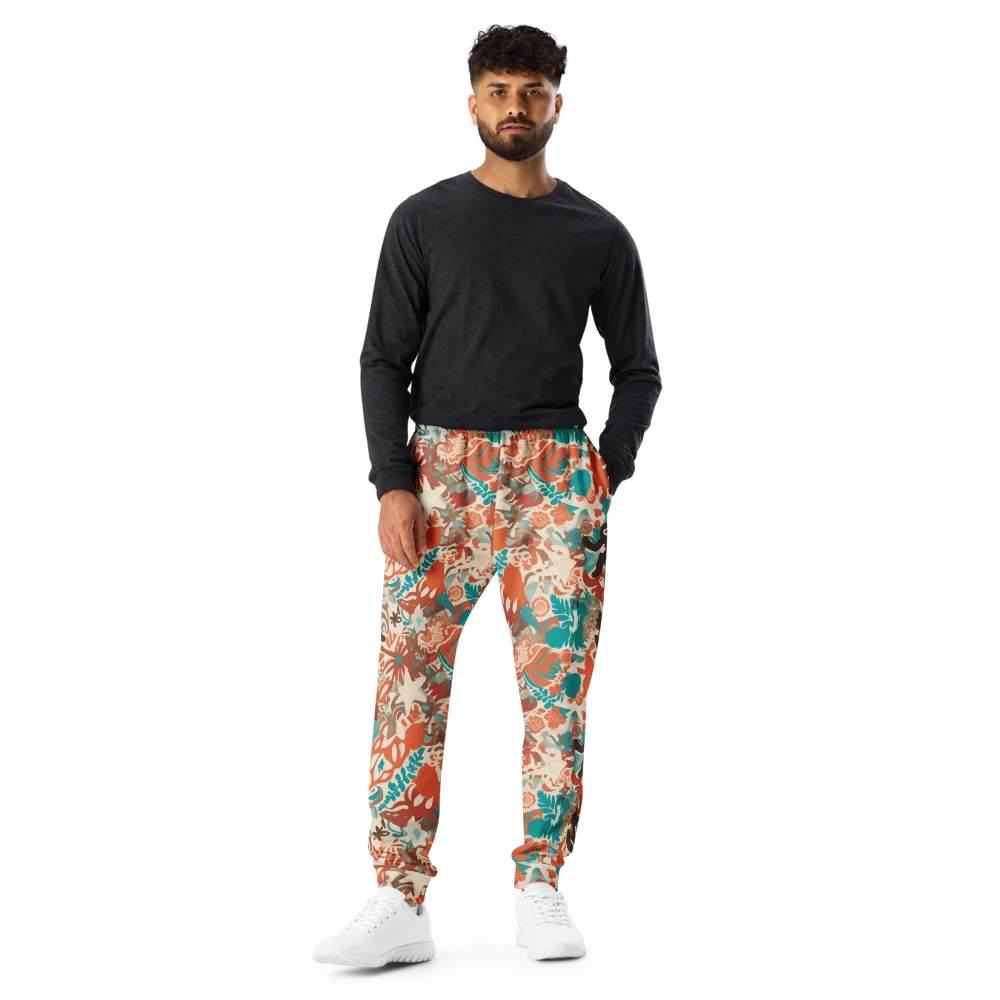Tropical Cutout on Men's Joggers — Front