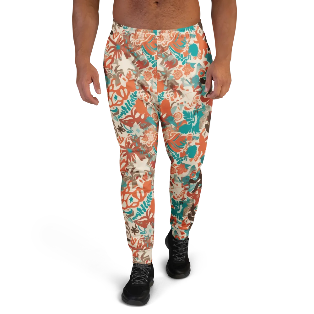 Tropical Cutout on Men's Joggers — Front
