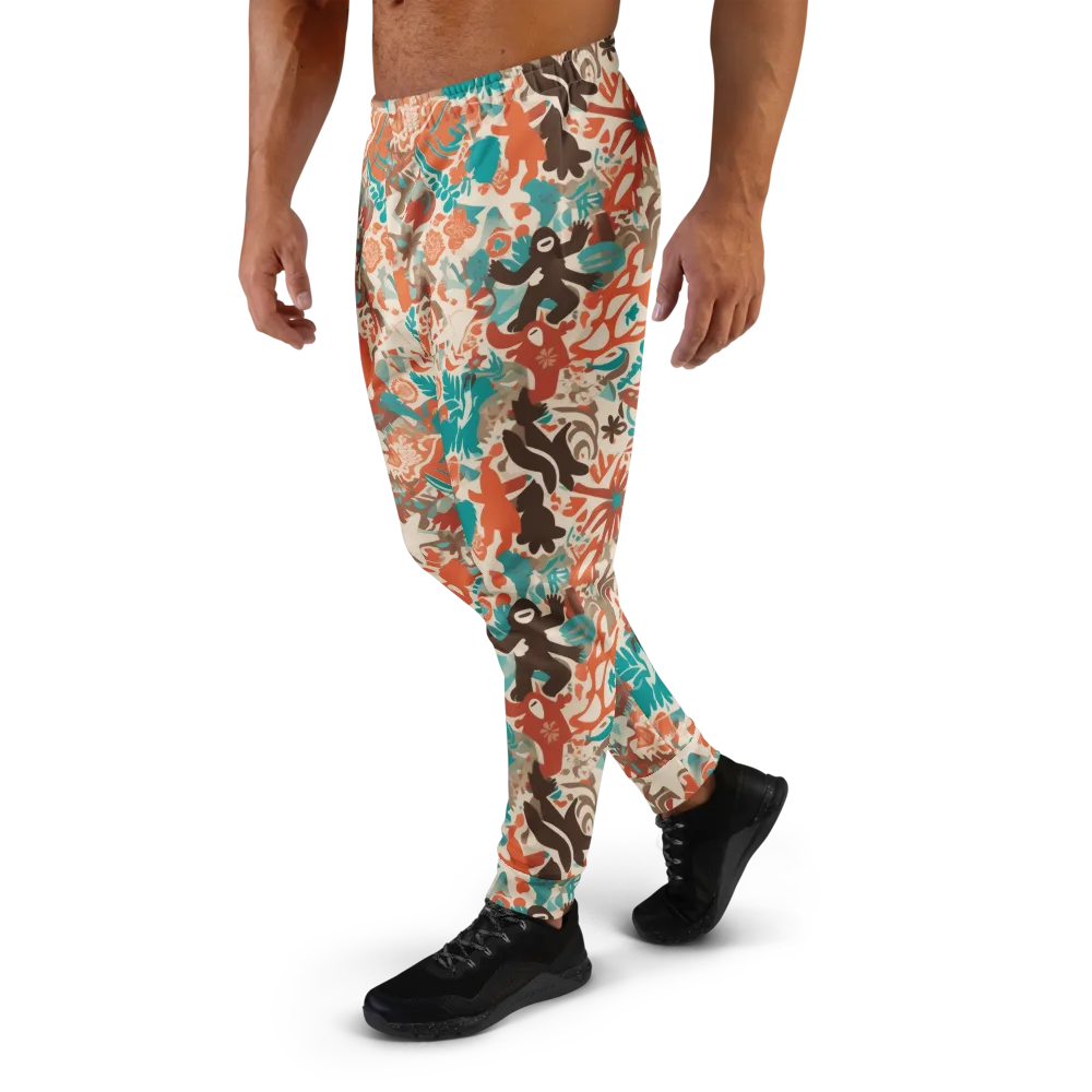 Tropical Cutout on Men's Joggers — Left
