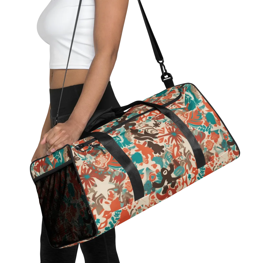 Tropical Cutout on Duffle Bag — Front