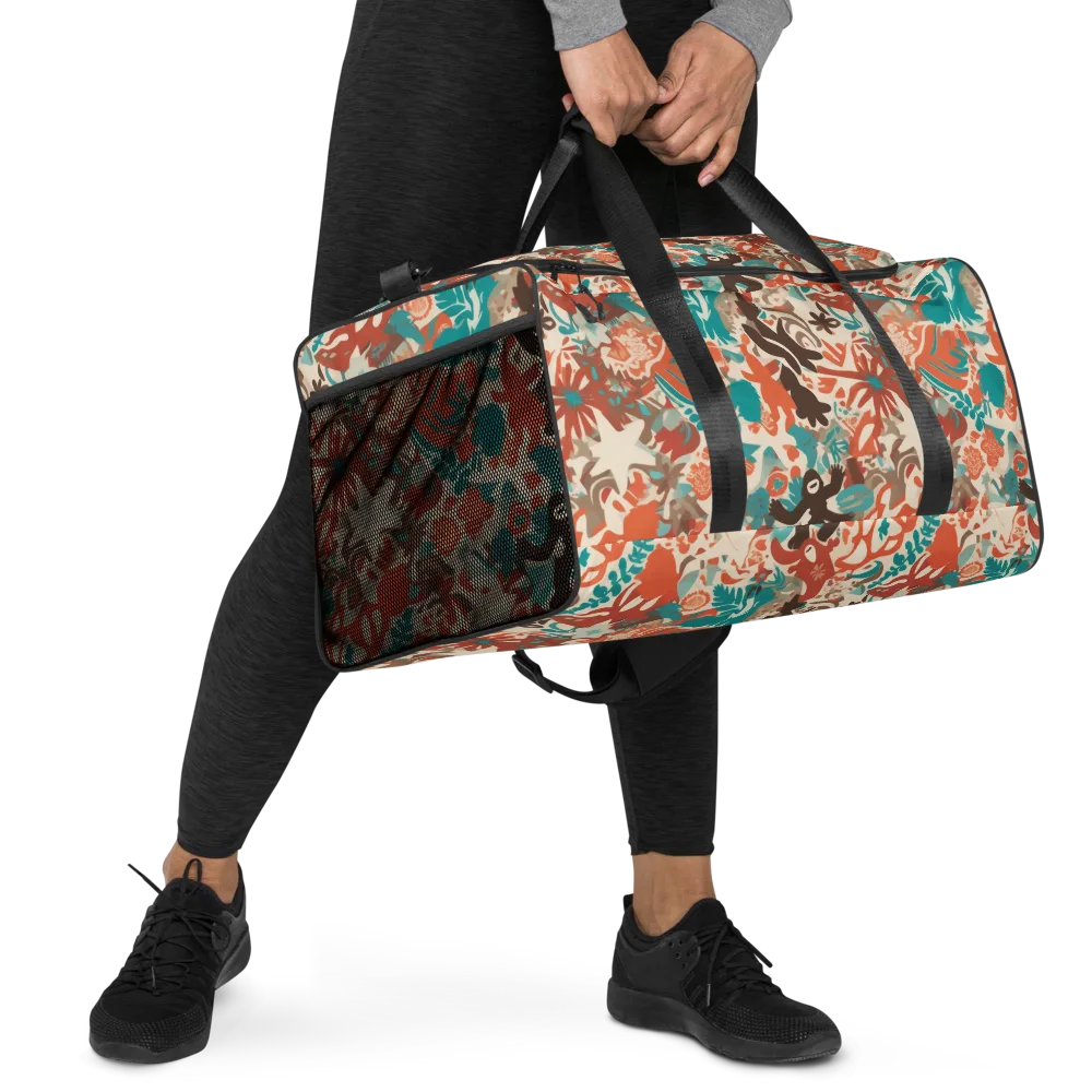 Tropical Cutout on Duffle Bag — Right Front