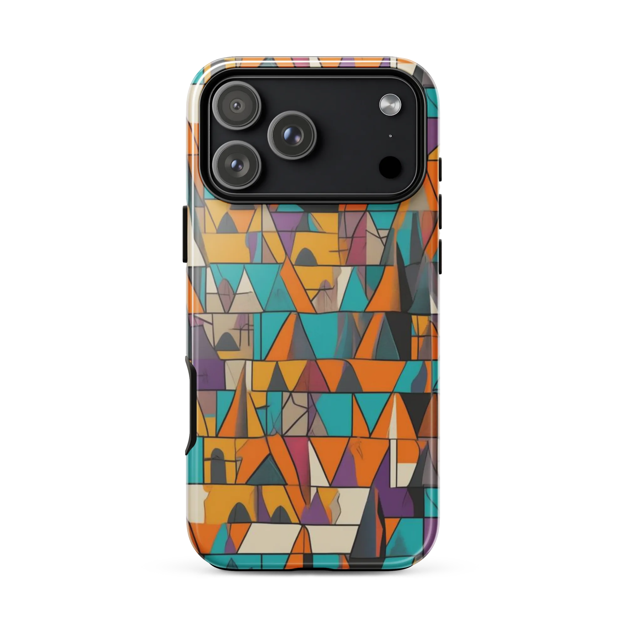 Amber Geometry on Tough Case for iPhone® — Front