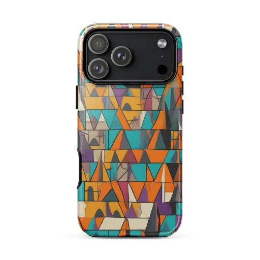 Amber Geometry on a Tough Case for iPhone®