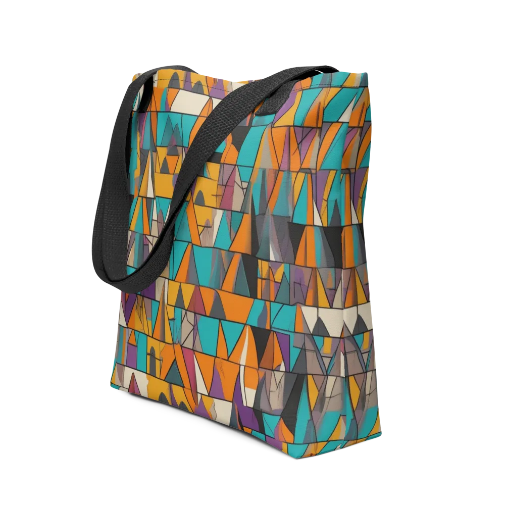 Amber Geometry on Tote Bag — Front