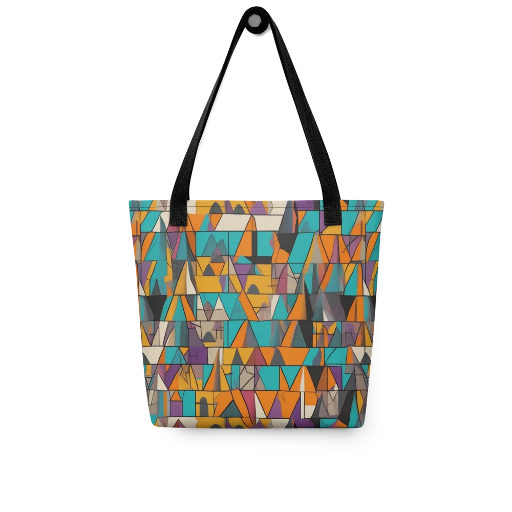 Amber Geometry on Tote Bag — Front