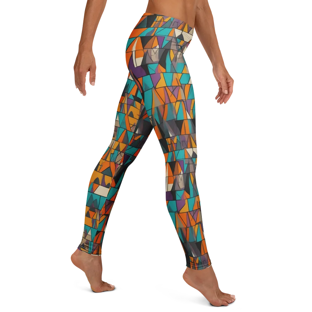 Amber Geometry on Leggings — Right