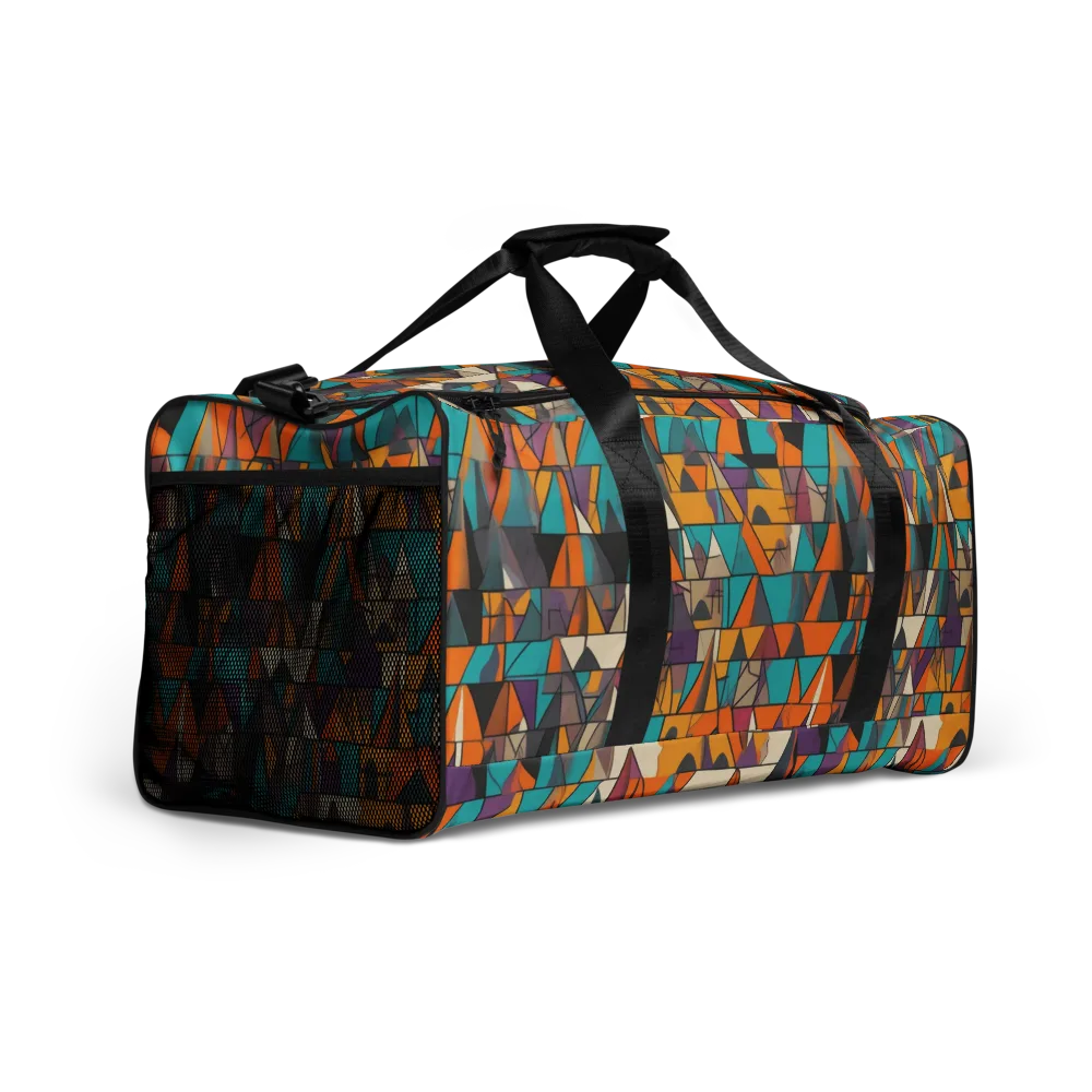 Amber Geometry on Duffle Bag — Right Front