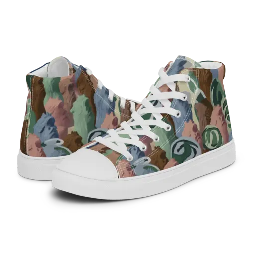 Profile Parade on a Men's High Top Canvas Shoes