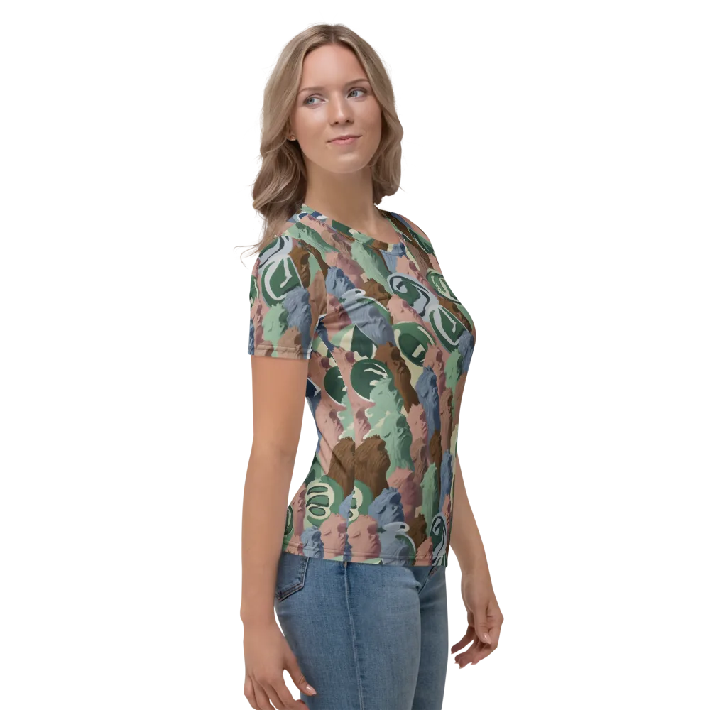 Profile Parade on Women's Crew Neck T-Shirt — Right