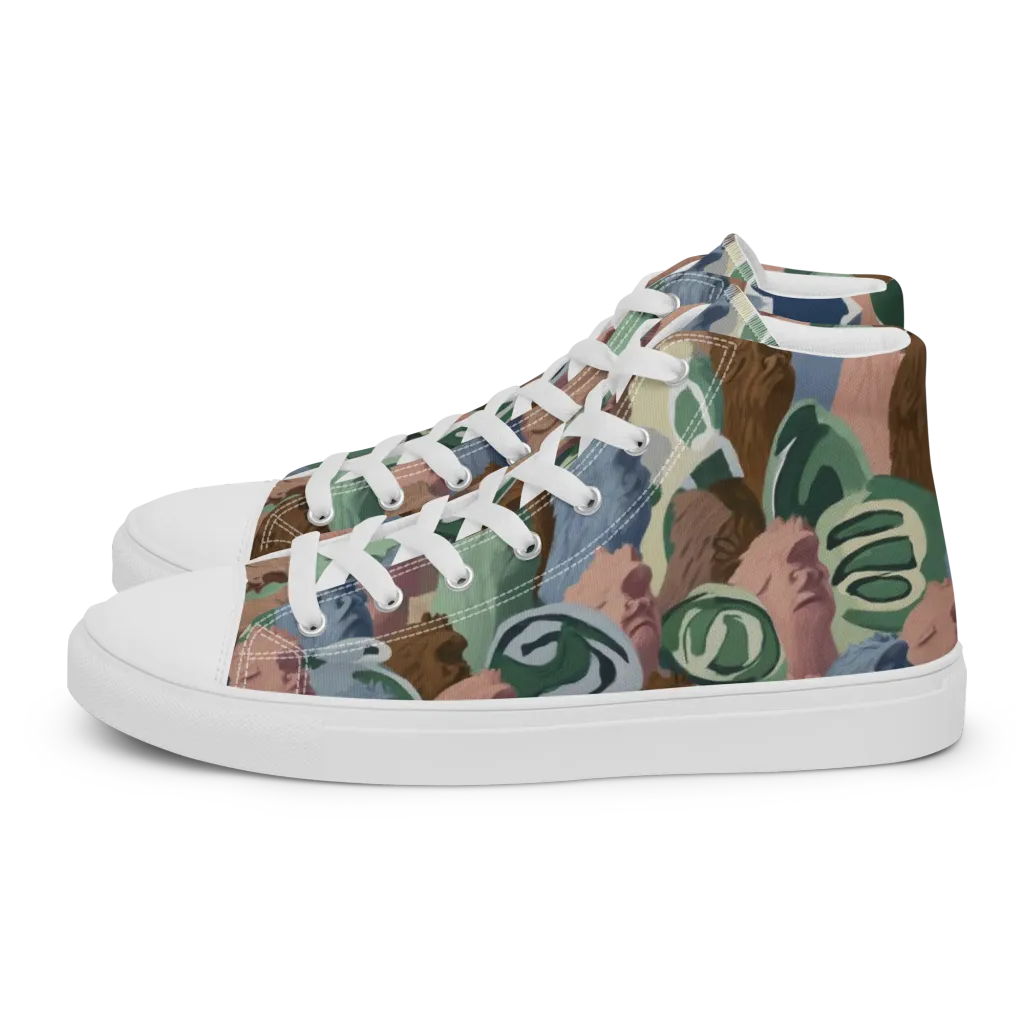 Profile Parade on Women's High Top Canvas Shoes — Left