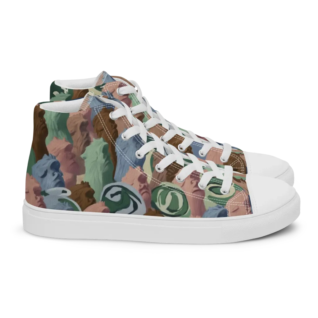 Profile Parade on Women's High Top Canvas Shoes — Right