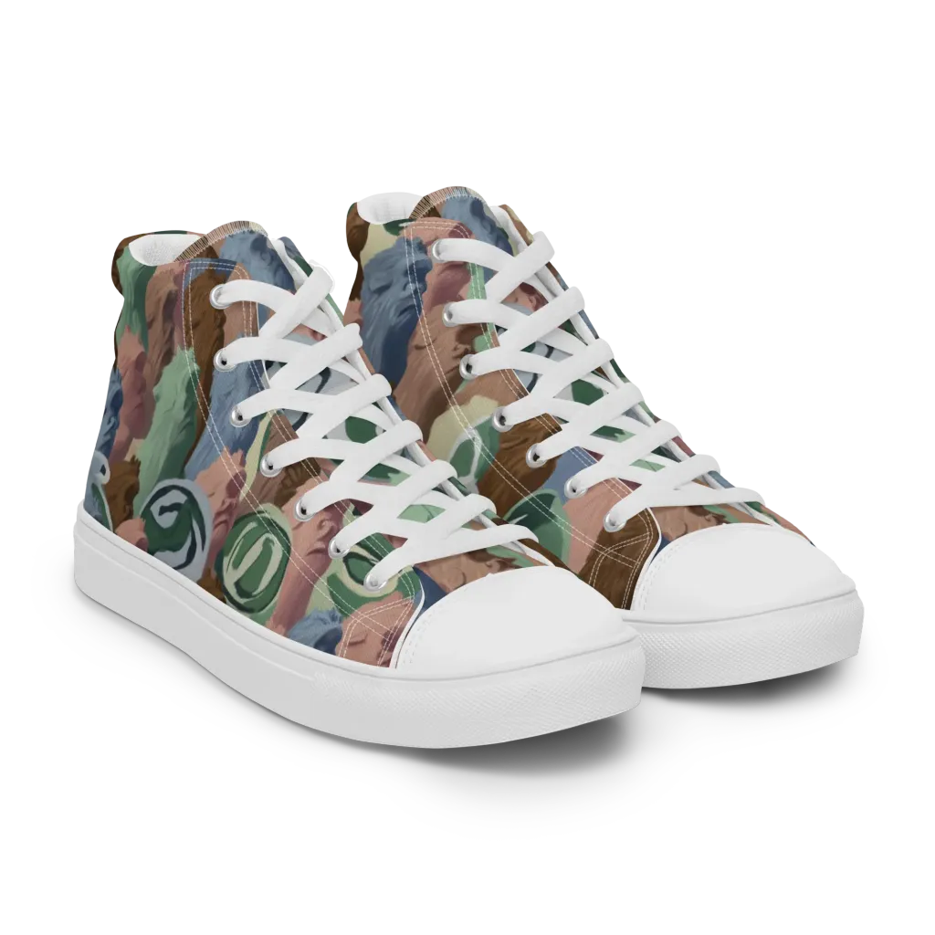 Profile Parade on Women's High Top Canvas Shoes — Right Front