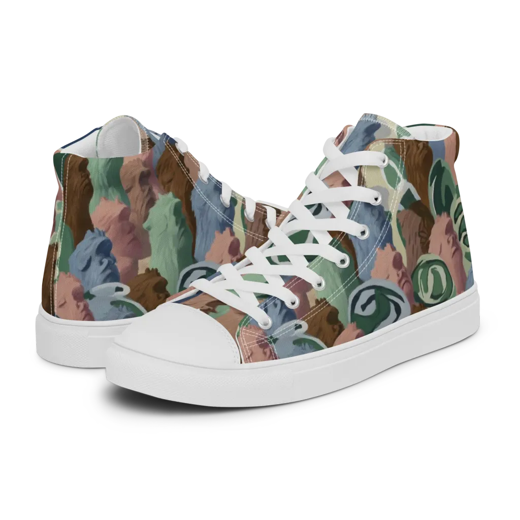 Profile Parade on Women's High Top Canvas Shoes — Left