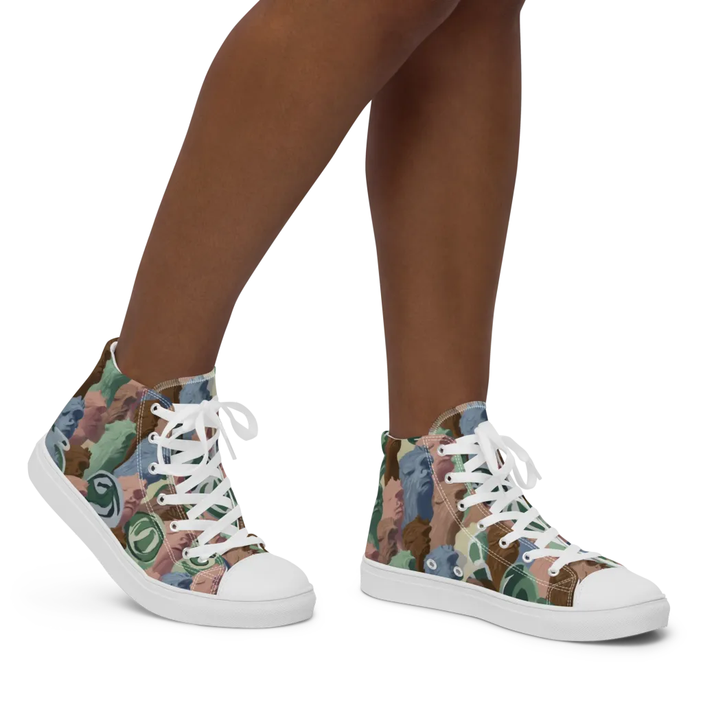 Profile Parade on Women's High Top Canvas Shoes — Right