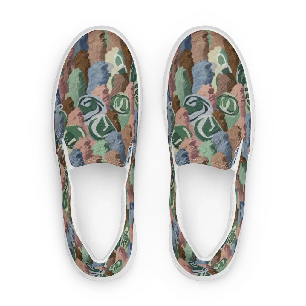Profile Parade on Men's Slip-On Canvas Shoes — Front