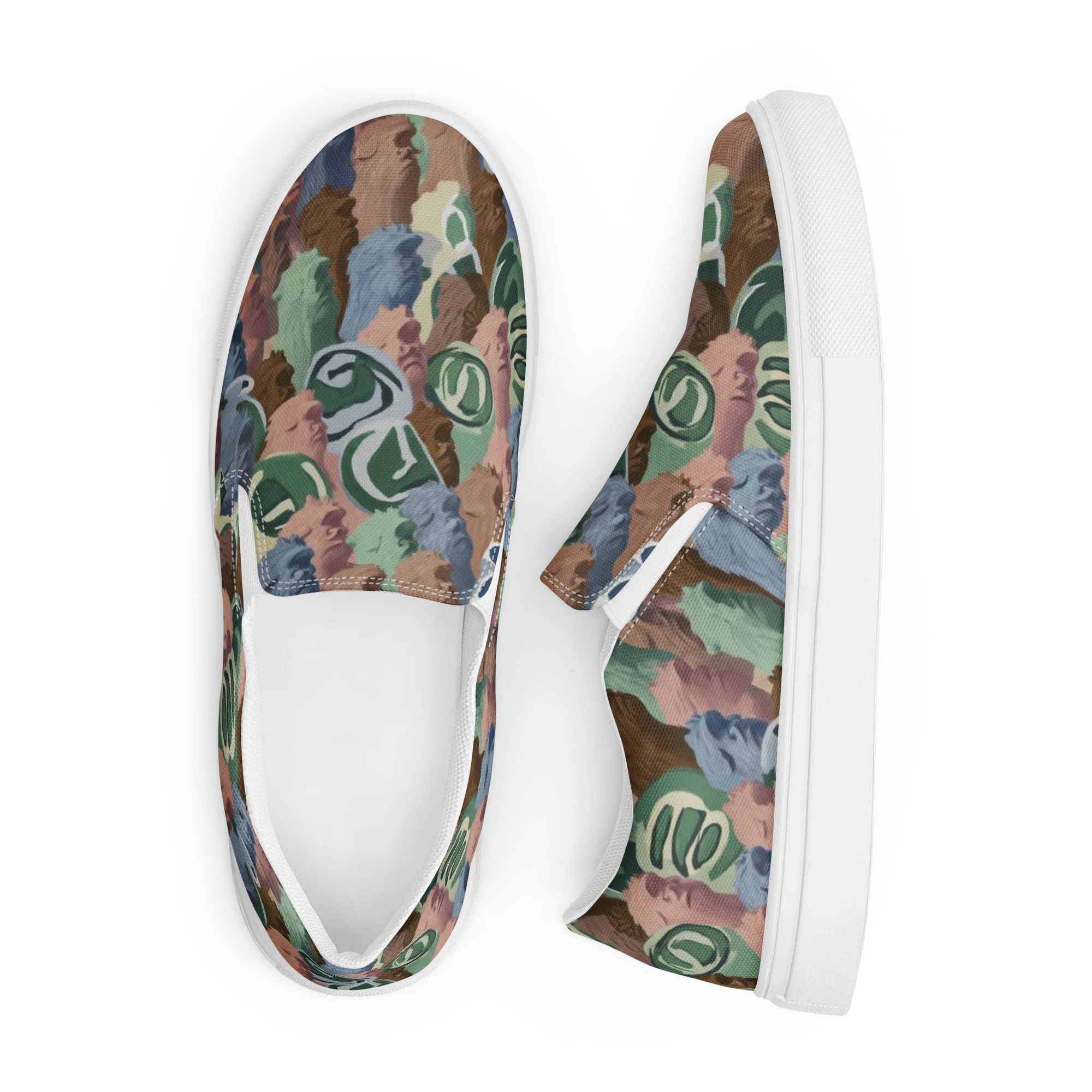 Profile Parade on Men's Slip-On Canvas Shoes — Front